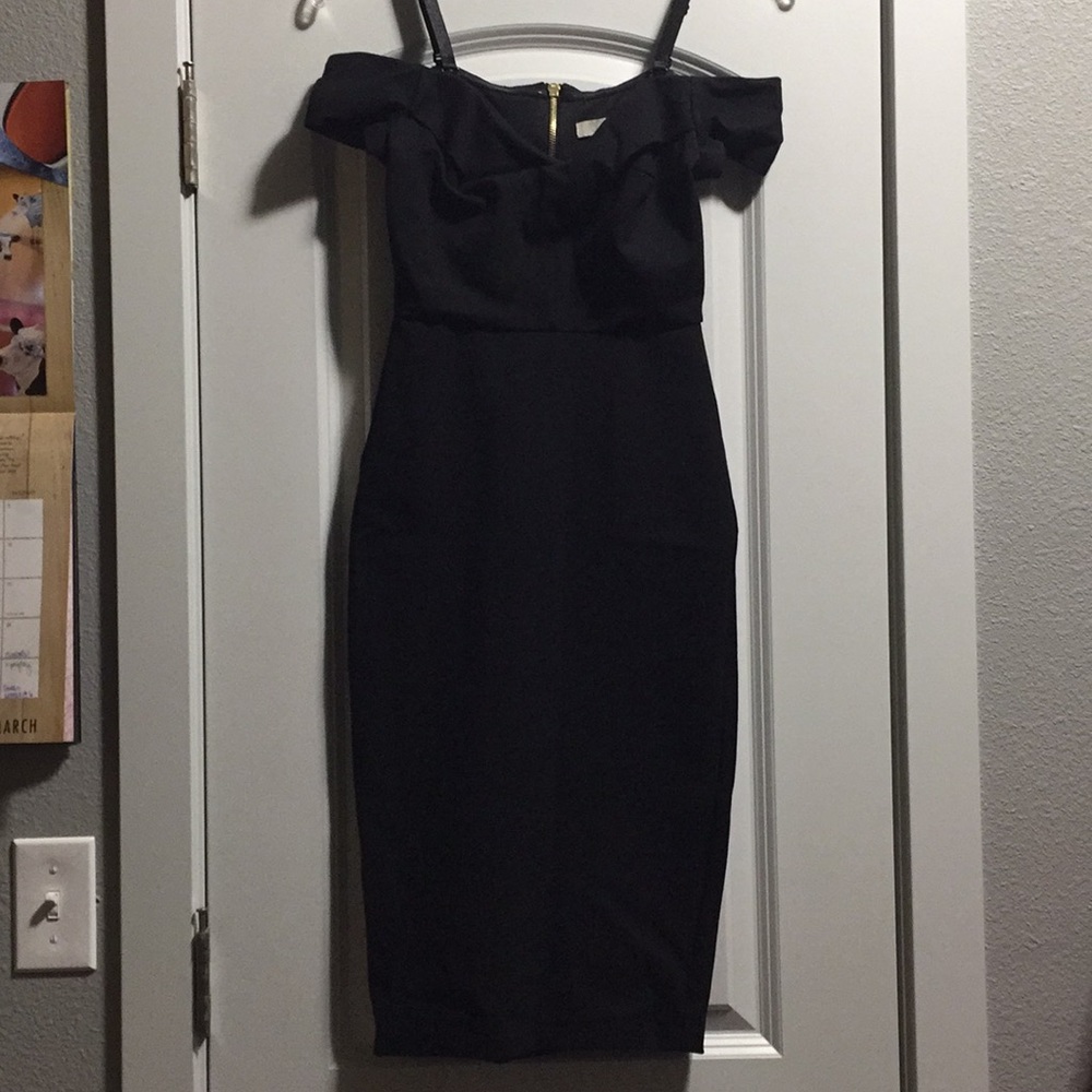 Gianni Bini little black dress XS off the shoulder